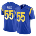 tocy LA.Rams #55 Braden Fiske Player Royal Limited Vapor F.U.S.E. Home Game Stitched Jerseys