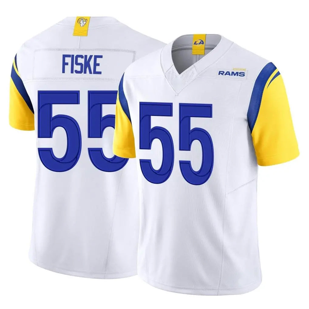 tocy LA.Rams #55 Braden Fiske Player White Limited Vapor F.U.S.E. Home Game Stitched Jerseys