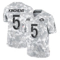 tocy LA.Rams #5 Kamren Kinchens Player Arctic Camo Salute To Service Limited Game Stitched Jerseys