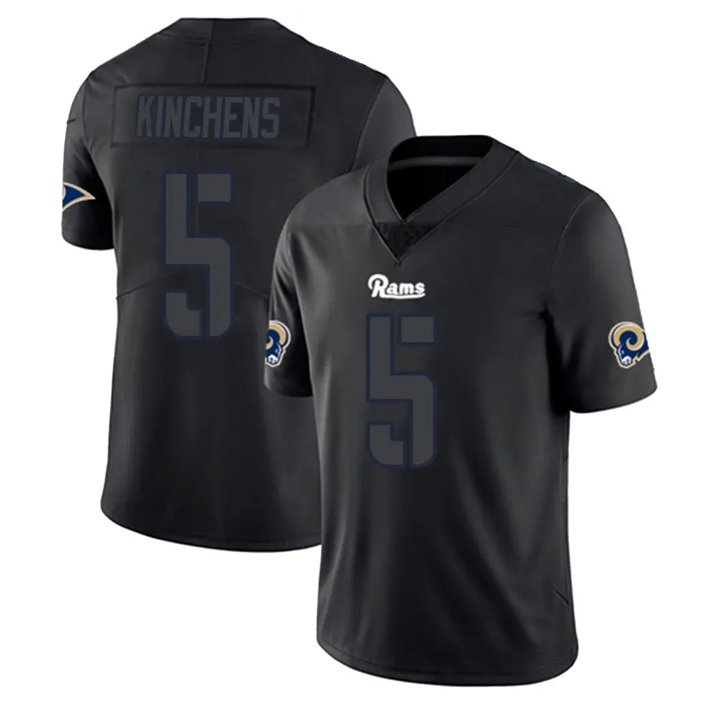 tocy LA.Rams #5 Kamren Kinchens Player Black Impact Limited Home Game Stitched Jerseys