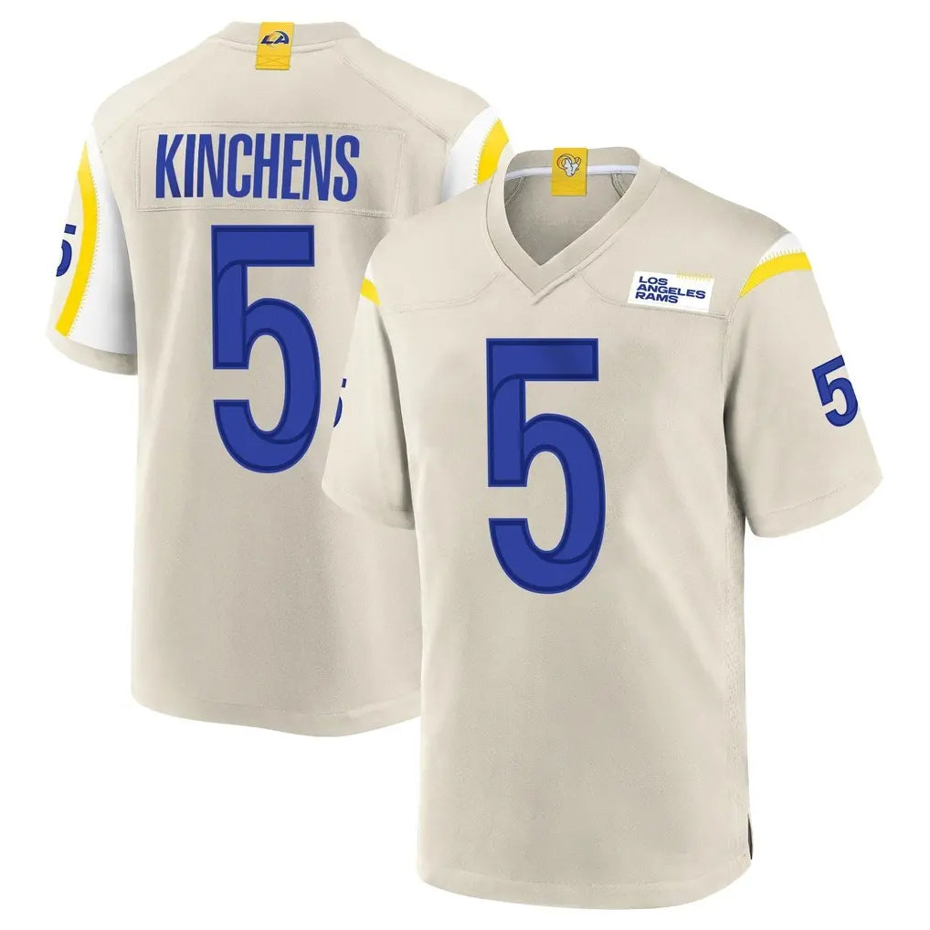 tocy LA.Rams #5 Kamren Kinchens Player Bone Home Game Stitched Jerseys