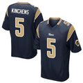 tocy LA.Rams #5 Kamren Kinchens Player Navy Home Game Stitched Jerseys