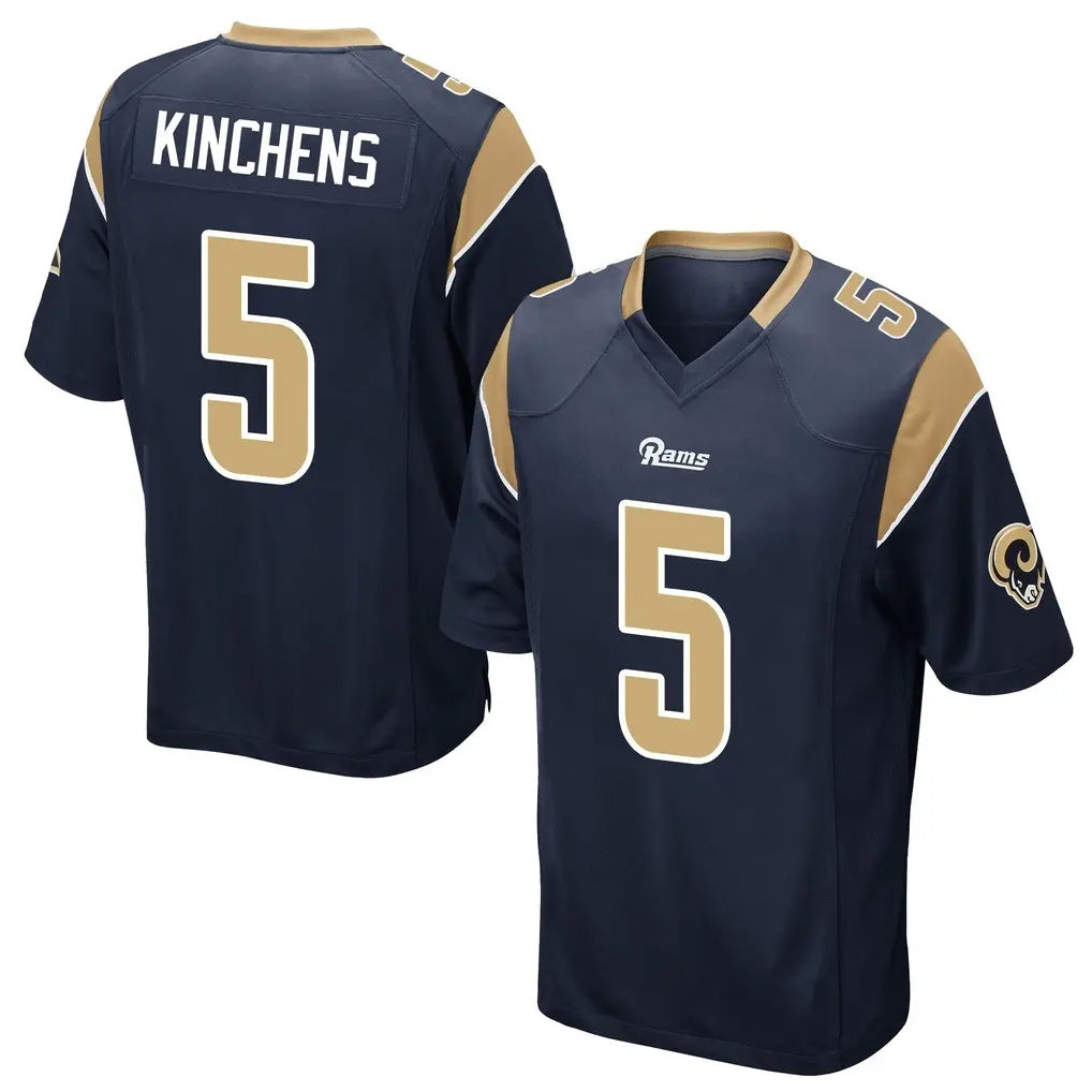 tocy LA.Rams #5 Kamren Kinchens Player Navy Home Game Stitched Jerseys