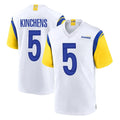 tocy LA.Rams #5 Kamren Kinchens Player White Home Game Stitched Jerseys