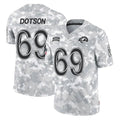 tocy LA.Rams #69 Kevin Dotson Player Arctic Camo Salute To Service Limited Game Stitched Jerseys