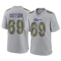 tocy LA.Rams #69 Kevin Dotson Player Gray Atmosphere Fashion Home Game Stitched Jerseys