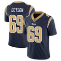 tocy LA.Rams #69 Kevin Dotson Player Navy Limited Vapor Untouchable Home Game Stitched Jerseys