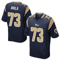 tocy LA.Rams #73 Steve Avila Player Navy Home Game Stitched Jerseys