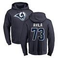 tocy LA.Rams #73 Steve Avila Player Navy Pullover Hoodie Limited Game Stitched Jerseys