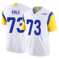 tocy LA.Rams #73 Steve Avila Player White Limited Vapor F.U.S.E. Home Game Stitched Jerseys