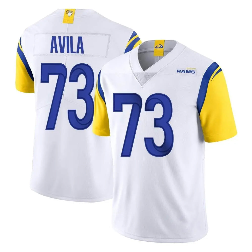 tocy LA.Rams #73 Steve Avila Player White Limited Vapor Untouchable Home Game Stitched Jerseys
