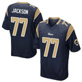 tocy LA.Rams #77 Alaric Jackson Player Navy Home Game Stitched Jerseys