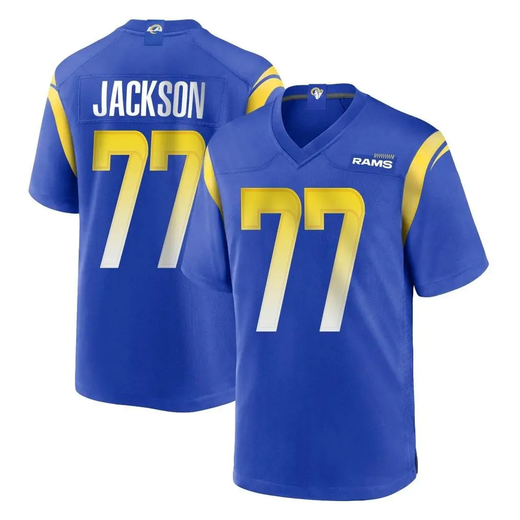 tocy LA.Rams #77 Alaric Jackson Player Royal Home Game Stitched Jerseys