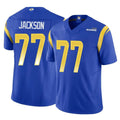 tocy LA.Rams #77 Alaric Jackson Player Royal Limited Vapor F.U.S.E. Home Game Stitched Jerseys
