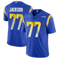 tocy LA.Rams #77 Alaric Jackson Player Royal Limited Vapor Untouchable Home Game Stitched Jerseys
