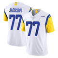 tocy LA.Rams #77 Alaric Jackson Player White Limited Vapor Untouchable Home Game Stitched Jerseys