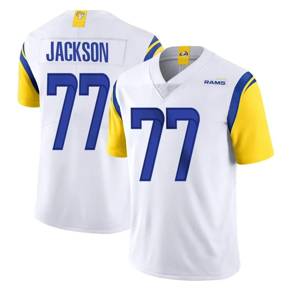 tocy LA.Rams #77 Alaric Jackson Player White Limited Vapor Untouchable Home Game Stitched Jerseys