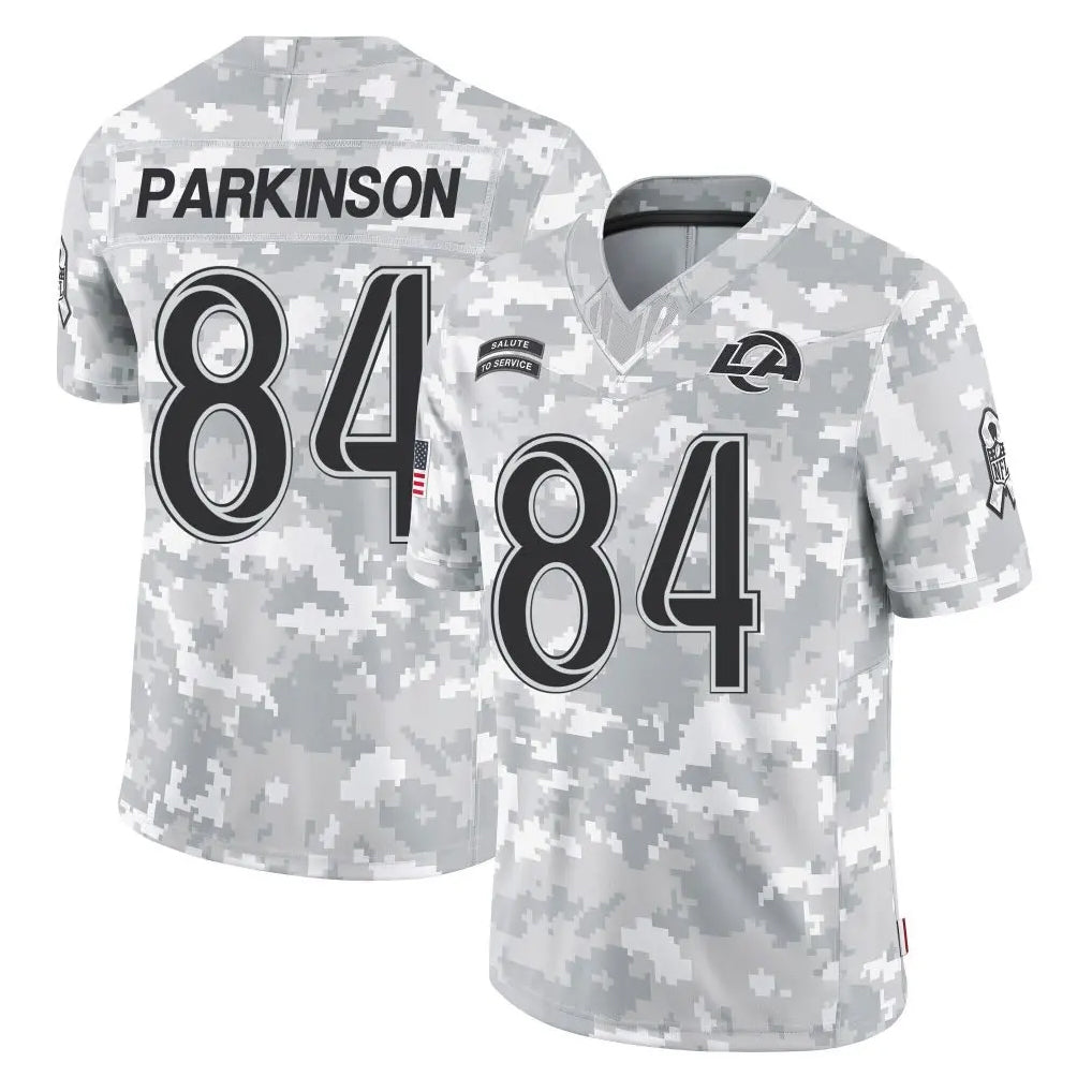 tocy LA.Rams #84 Colby Parkinson Player Arctic Camo Salute To Service Limited Game Stitched Jerseys