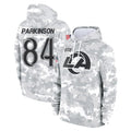 tocy LA.Rams #84 Colby Parkinson Player Arctic Camo Salute to Service Hoodies Limited Game Stitched Jerseys