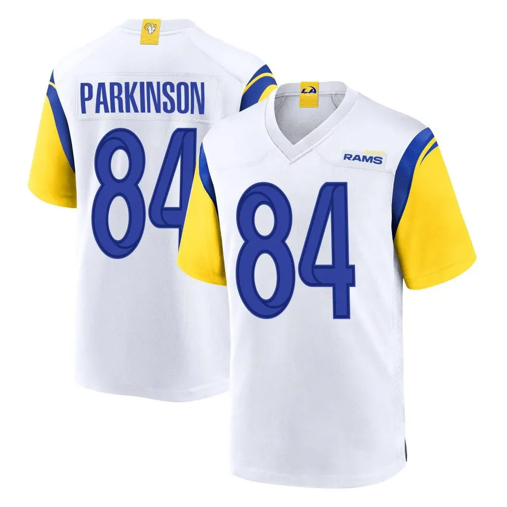 tocy LA.Rams #84 Colby Parkinson Player White Home Game Stitched Jerseys