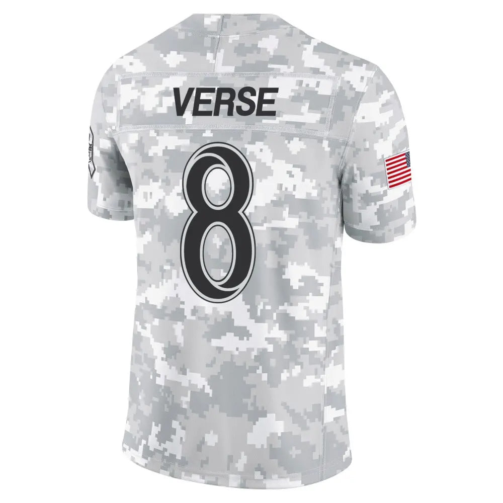 tocy LA.Rams #8 Jared Verse Player Arctic Camo Salute to Service Limited Stitched Jerseys