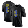 tocy LA.Rams #8 Jared Verse Player Black Fashion Game Stitched Jerseys