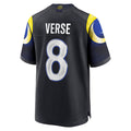 tocy LA.Rams #8 Jared Verse Player Midnight Blue Rivalries Collection Game Stitched Jerseys