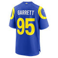 tocy LA.Rams #95 Myles Garrett Royal Game Stitched Jerseys