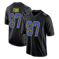 tocy LA.Rams #97 Poona Ford Player Black Fashion Limited Home Game Stitched Jerseys