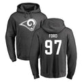 tocy LA.Rams #97 Poona Ford Player Gray Pullover Hoodie Limited Game Stitched Jerseys