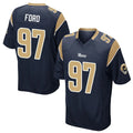 tocy LA.Rams #97 Poona Ford Player Navy Home Game Stitched Jerseys