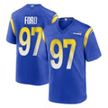 tocy LA.Rams #97 Poona Ford Player Royal Home Game Stitched Jerseys