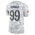 tocy LA.Rams #99 Aaron Donald Arctic Camo 2024 Salute to Service Retired Player Limited Jersey Stitched Jerseys