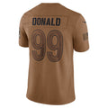 tocy LA.Rams #99 Aaron Donald Brown Salute To Service Limited Jersey Stitched Jerseys