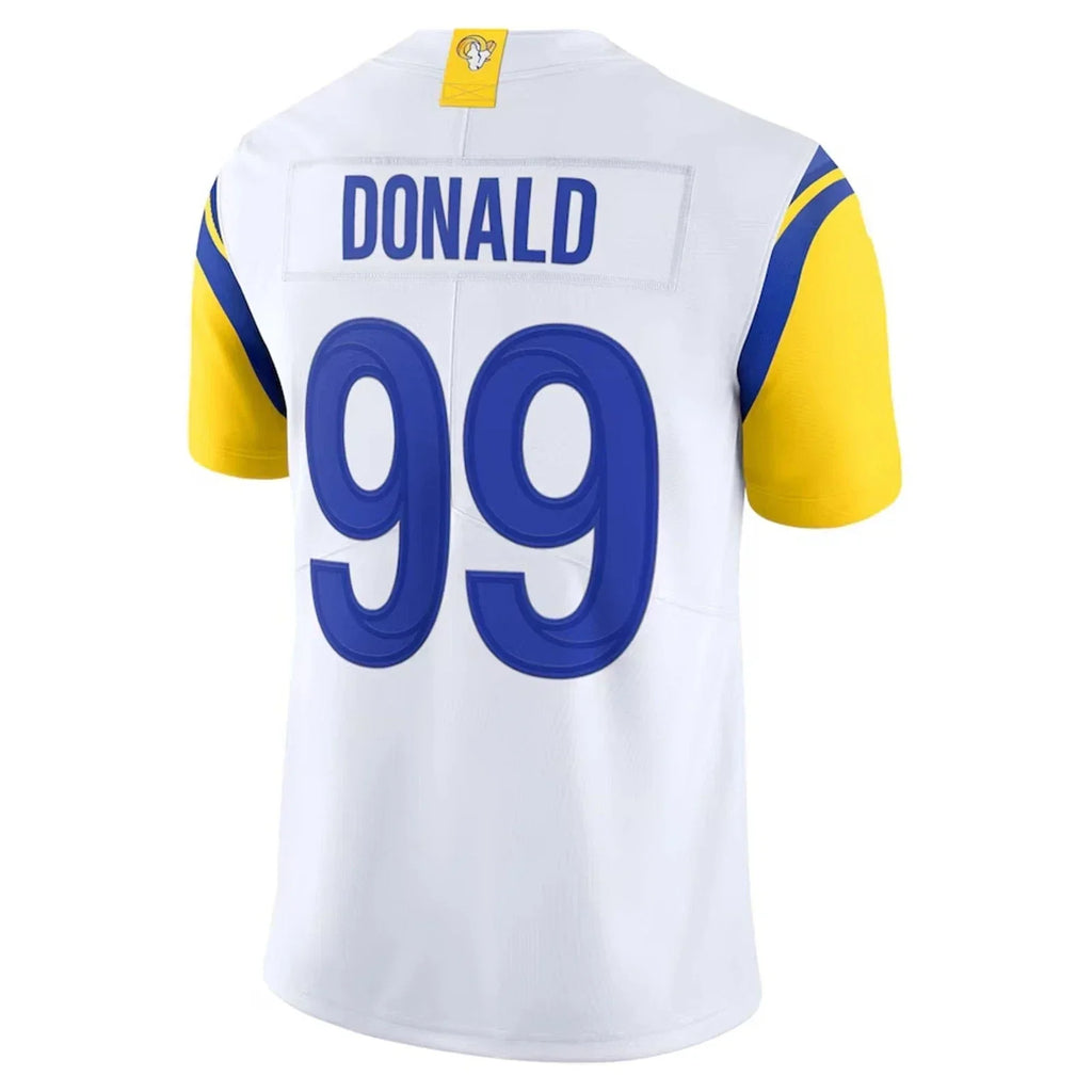 tocy LA.Rams #99 Aaron Donald White Vapor F.U.S.E. Limited Jersey Stitched Jerseys