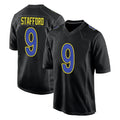 tocy LA.Rams #9 Matthew Stafford Player Black Fashion Limited Home Game Stitched Jerseys