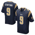 tocy LA.Rams #9 Matthew Stafford Player Navy Home Game Stitched Jerseys