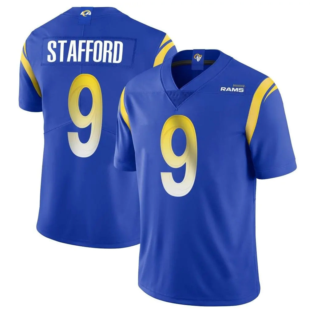 tocy LA.Rams #9 Matthew Stafford Player Royal Limited Vapor Untouchable Home Game Stitched Jerseys