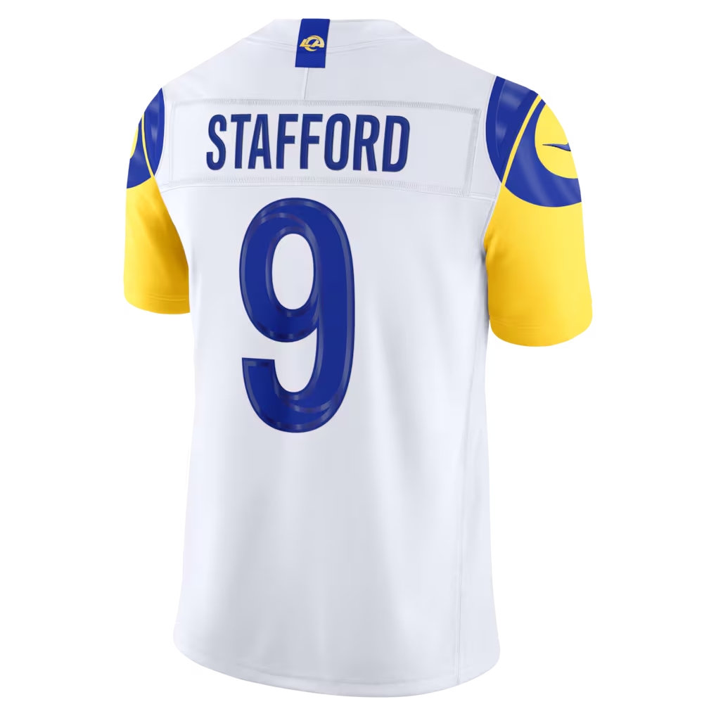 tocy LA.Rams #9 Matthew Stafford White Vapor F.U.S.E. Stitched Limited Jerseys