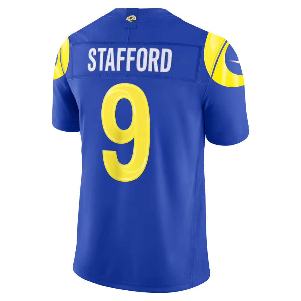 tocy LA.Rams #9 Matthew Stafford Royal Team Vapor F.U.S.E. Stitched Limited Jerseys