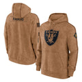 tocy LV.Raiders Brown Salute to Service Hoodies Limited Game Blank Player Stitched Jerseys