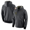tocy LV.Raiders Gray Pullover Hoodies Home Game Blank Player Stitched Jerseys