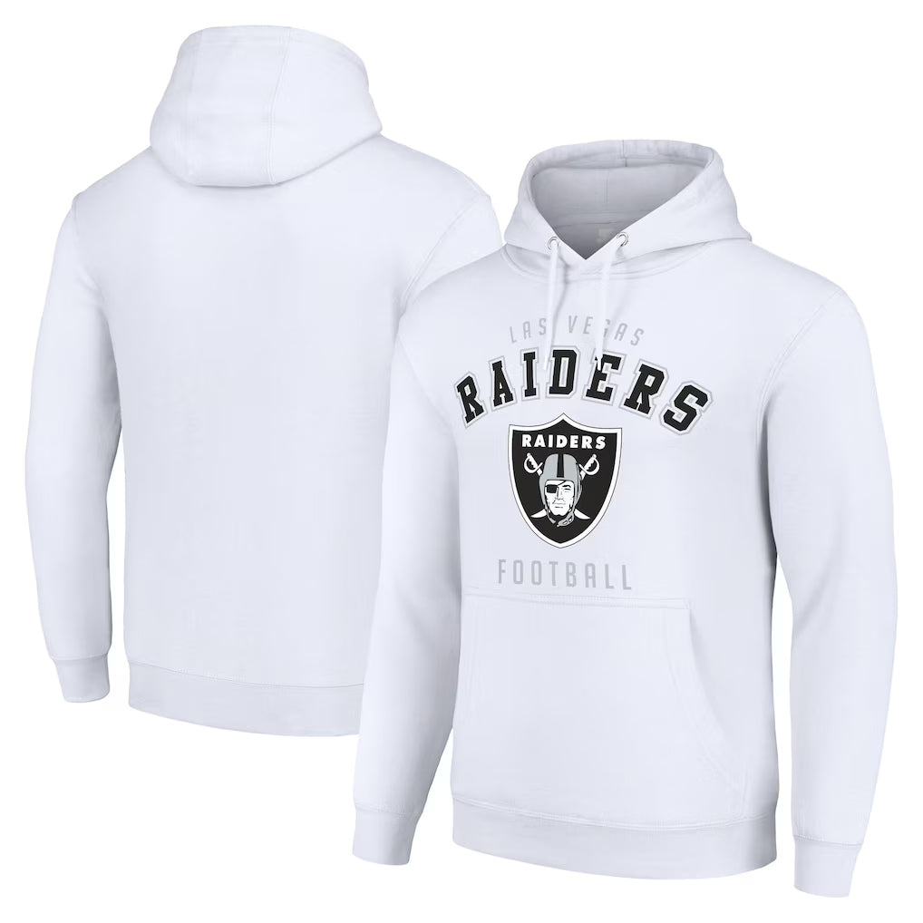 tocy LV.Raiders White LOGO Pullover Hoodies Home Game Blank Player Stitched Jerseys