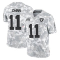 tocy LV.Raiders #11 Jeremy Chinn Player Arctic Camo Salute To Service Limited Game Stitched Jerseys
