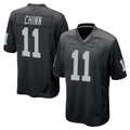 tocy LV.Raiders #11 Jeremy Chinn Player Black Home Game Stitched Jerseys