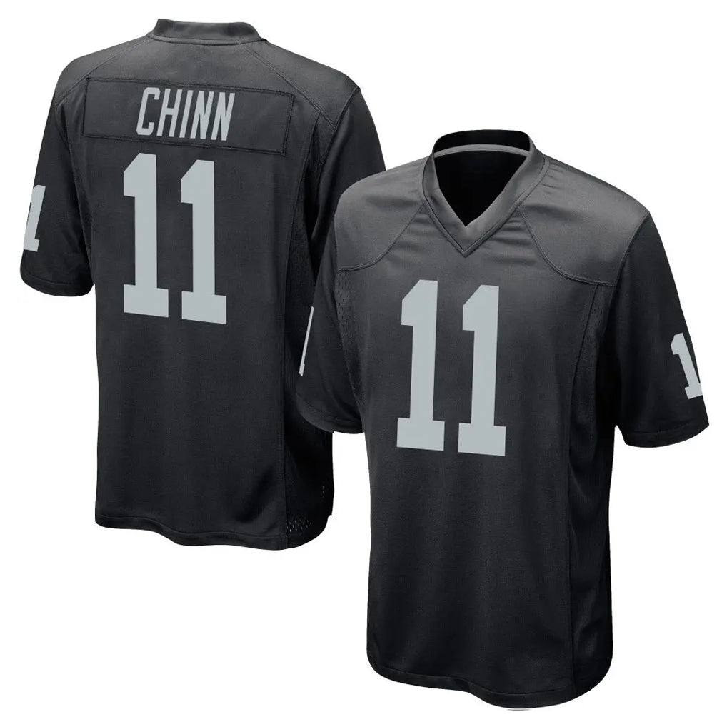 tocy LV.Raiders #11 Jeremy Chinn Player Black Home Game Stitched Jerseys