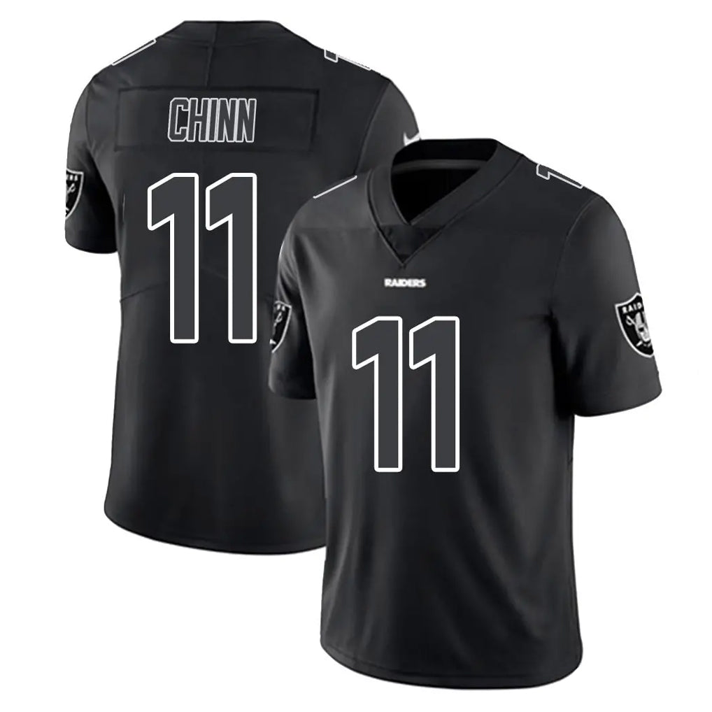 tocy LV.Raiders #11 Jeremy Chinn Player Black Limited Black Impact Home Game Stitched Jerseys