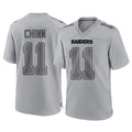 tocy LV.Raiders #11 Jeremy Chinn Player Gray Atmosphere Fashion Limited Game Stitched Jerseys