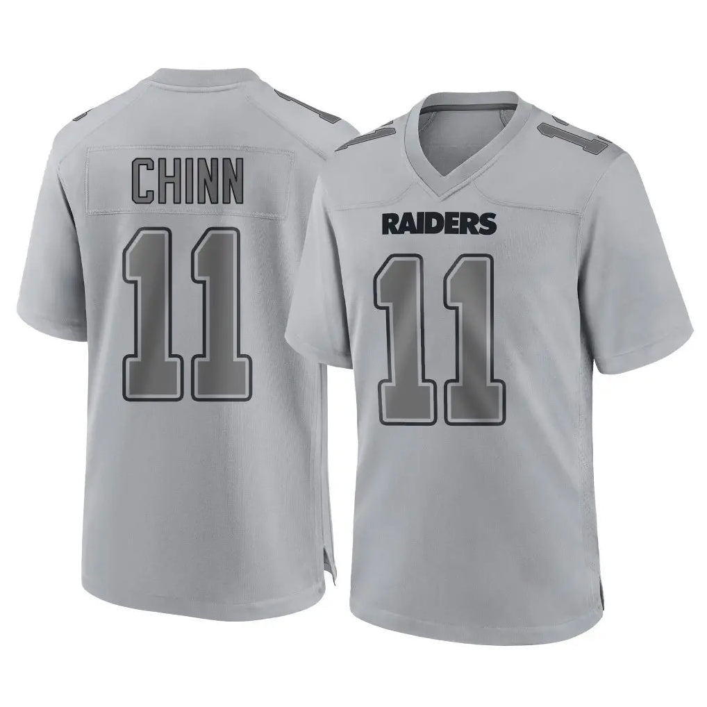 tocy LV.Raiders #11 Jeremy Chinn Player Gray Atmosphere Fashion Limited Game Stitched Jerseys