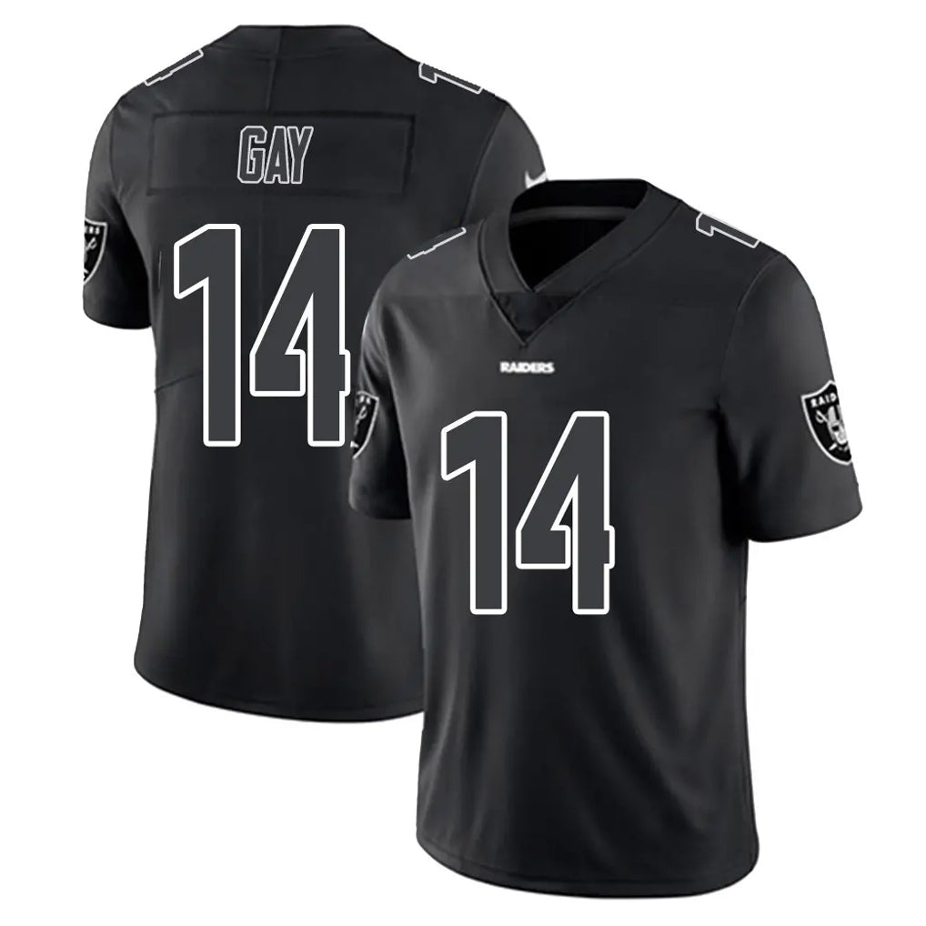 tocy LV.Raiders #14 Matt Gay Player Black Limited Black Impact Home Game Stitched Jerseys